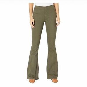 Elegant Olive Flare Jeans